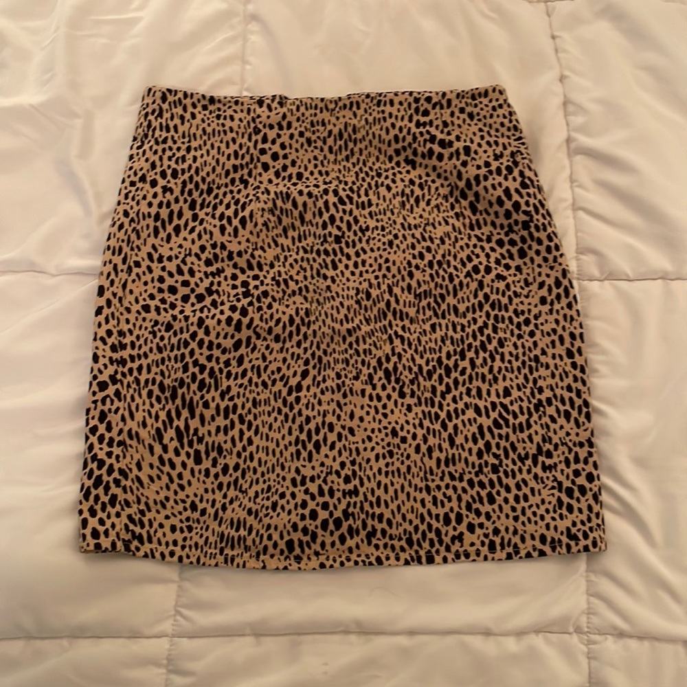 Brandy Melville leopard print mini skirt, one size